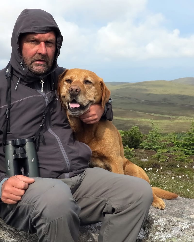 Wildlife photographer in the field
